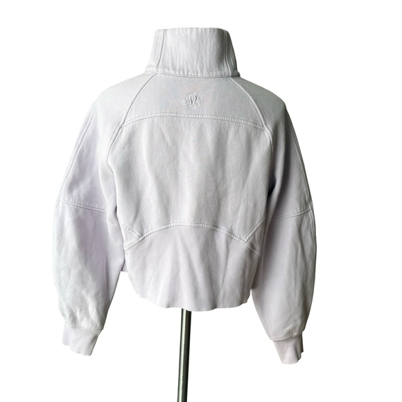 Lululemon Scuba Oversized Half-Zip Hoodie Lilac, Sz M/L - Picture 5 of 16